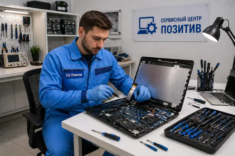 Замена шлейфа матрицы ноутбука в Котельниках