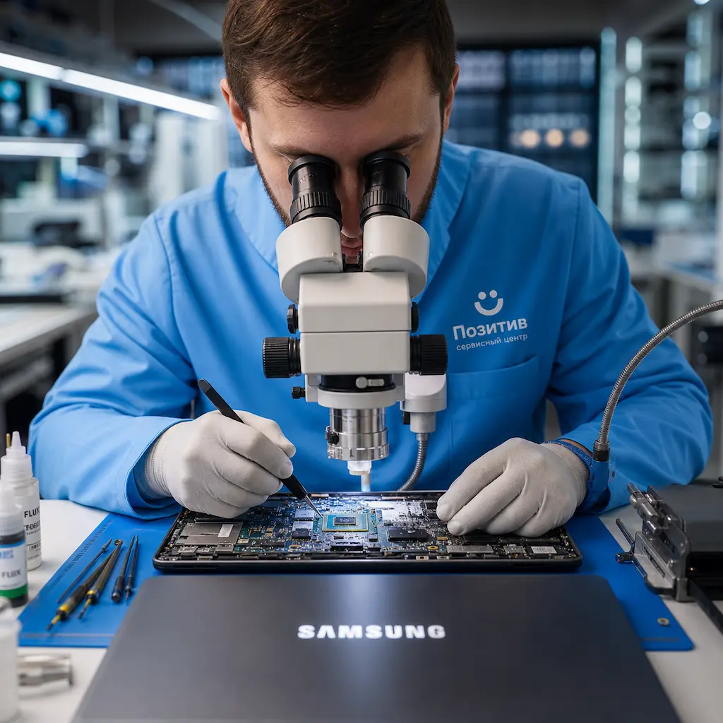 Замена видеокарты ноутбука Samsung в Котельниках