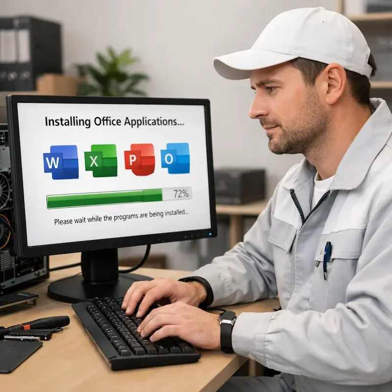 установка офисных программ на компьютер в Котельниках