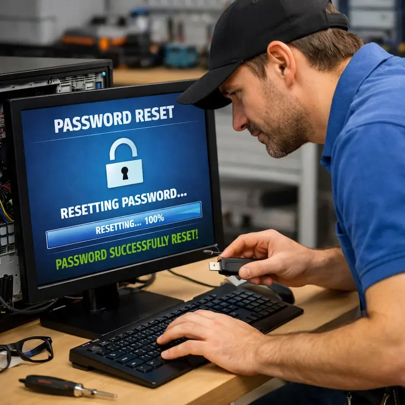 Сброс пароля от компьютера в Котельниках