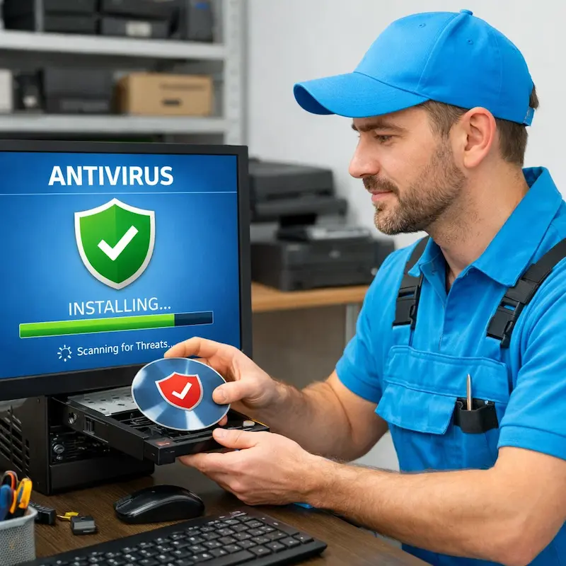 Установка антивируса в Котельниках на дому