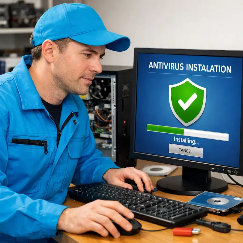 Установка антивируса на ноутбук в Котельниках