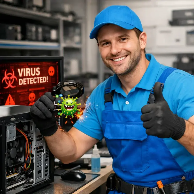 Удаление вирусов с компьютера в Котельниках