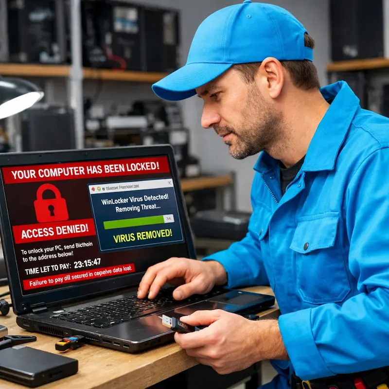 Поможем разблокировать компьютер и ноутбук в Котельниках